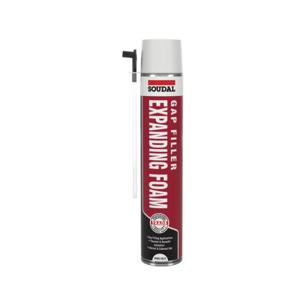 SOUDAL HAND HELD EXPANDING FOAM GAP FILLER 750ML