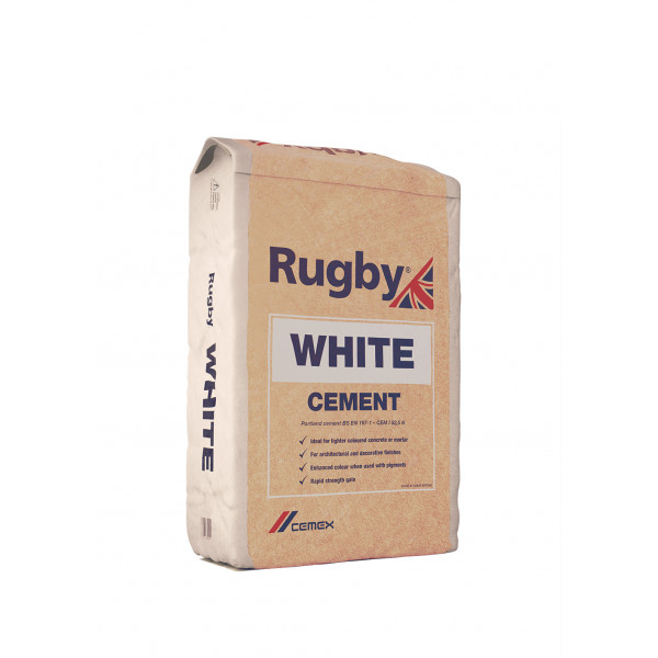 RUGBY WHITE CEMENT 25KG BAGS